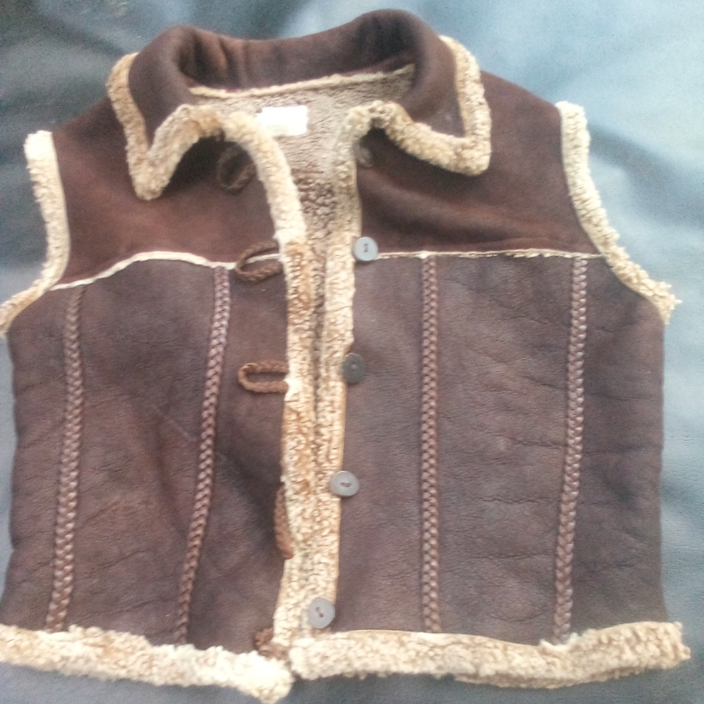 Firenze of Santa Barbera suede patch vest
